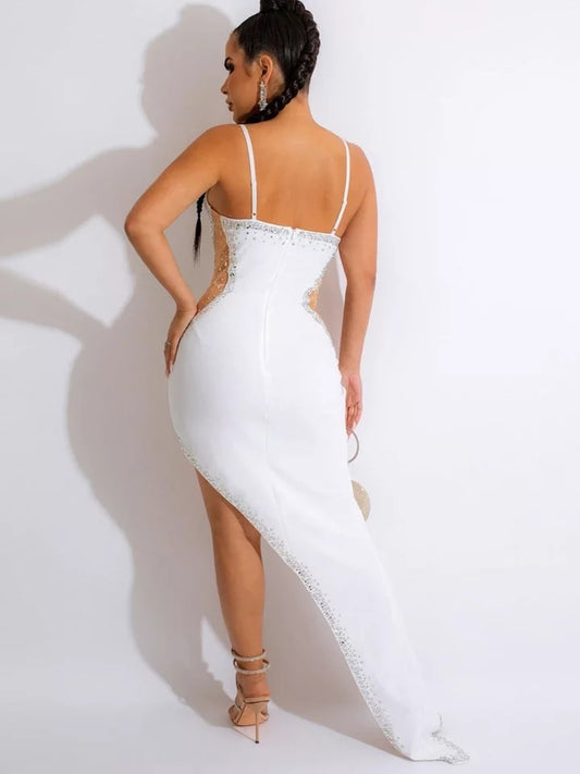 Gaia Crystal Dress (White)