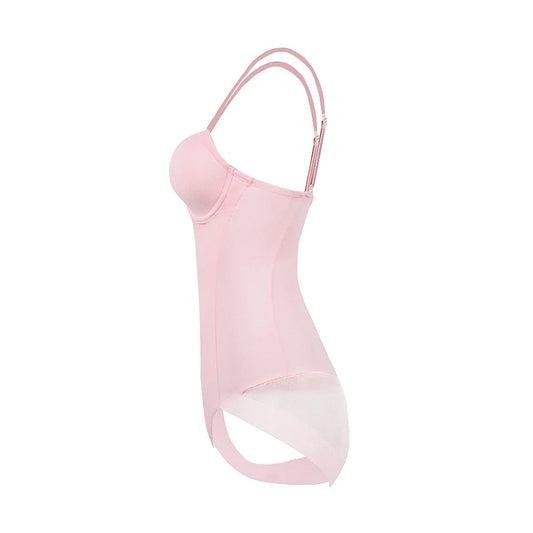 Shapewear Lingerie Bodysuit (Pink)