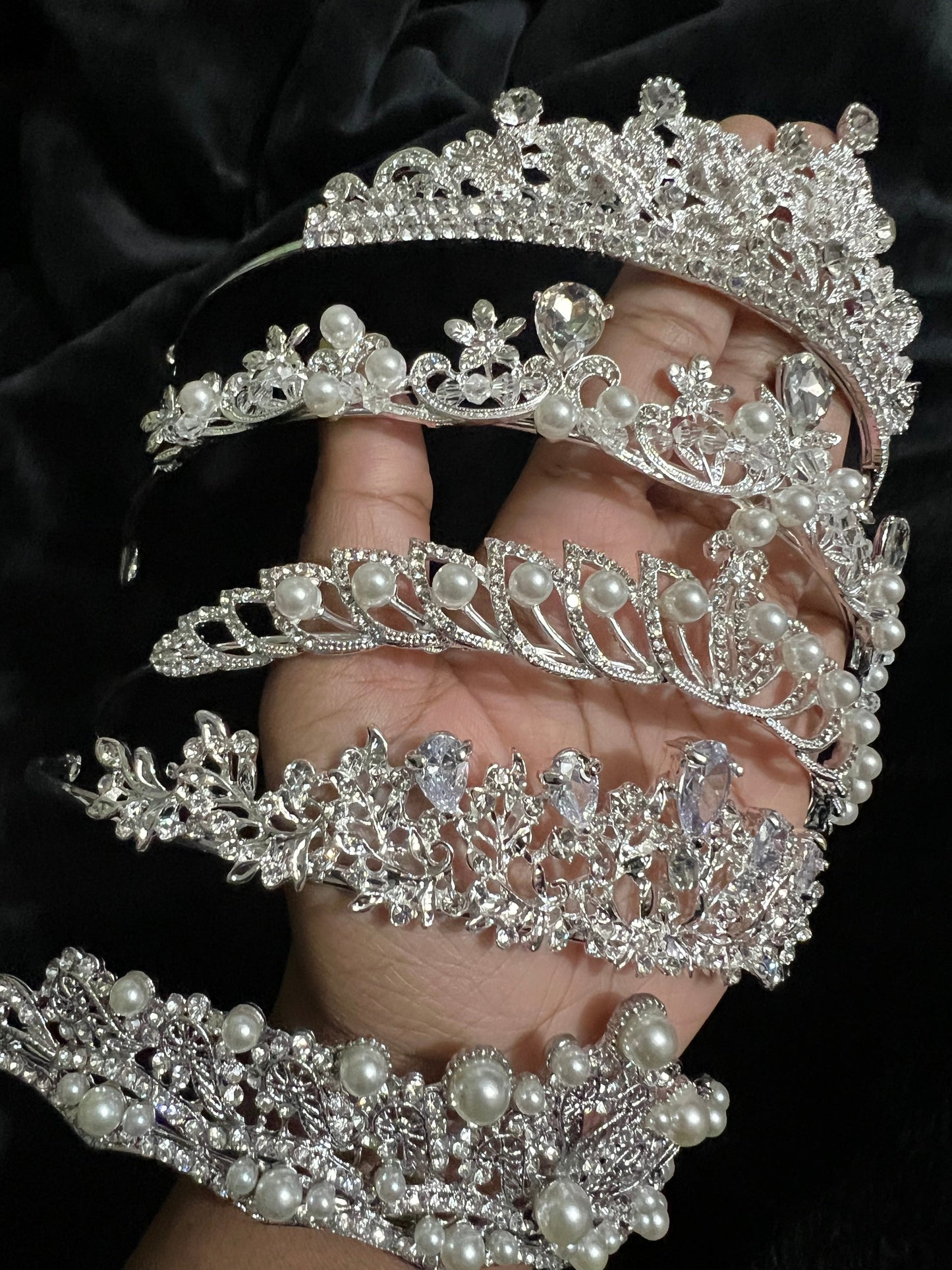 Pearl Crystal Tiara C