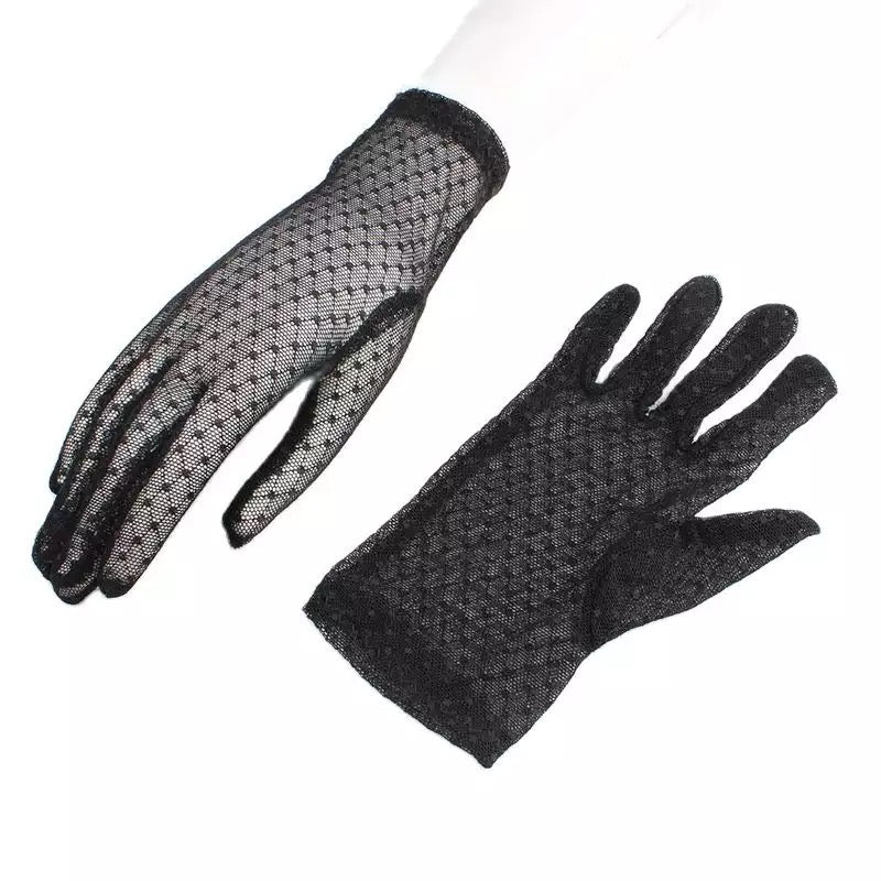 Short Pattern Mesh Gloves