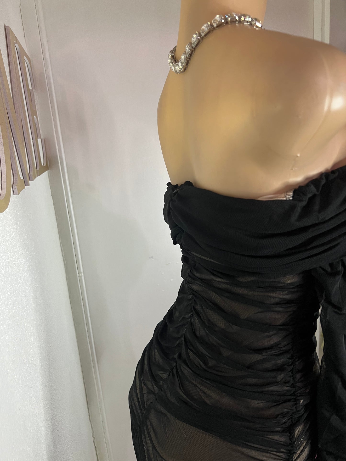 Porsha Long Sleeve Dress (Black)