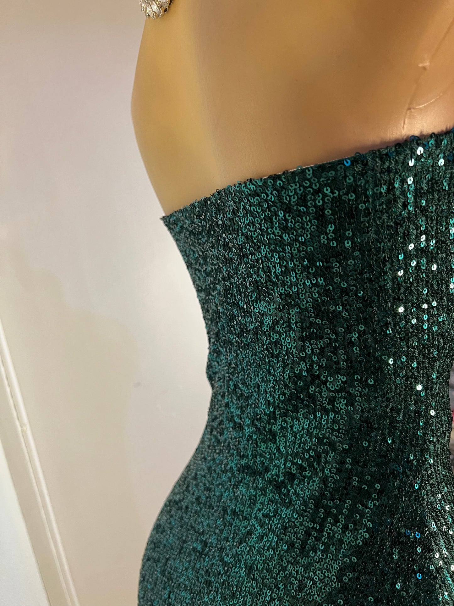 Tara Sequin Dress (Green)