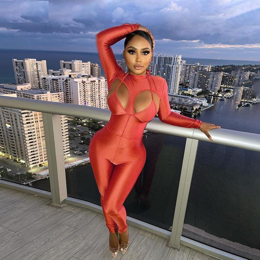 Baddie Spacewalker Jumpsuit (Orange)