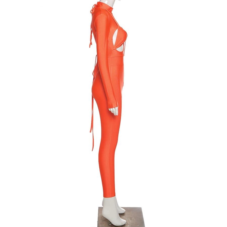 Baddie Spacewalker Jumpsuit (Orange)