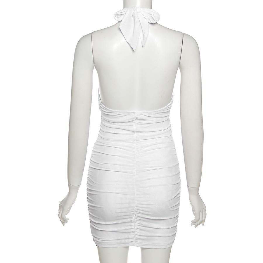 Alicia Mesh Dress (White)
