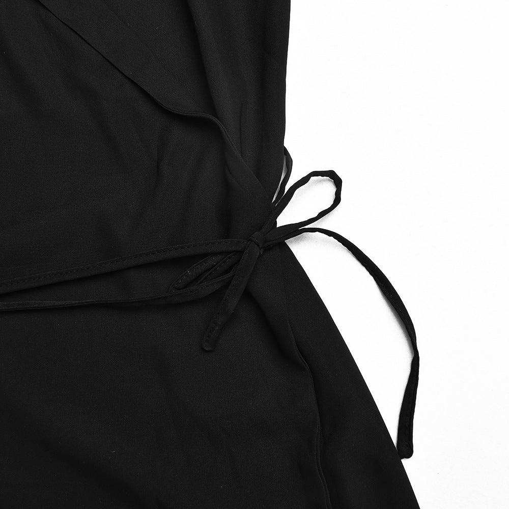 Croix Wrap Dress (Black)