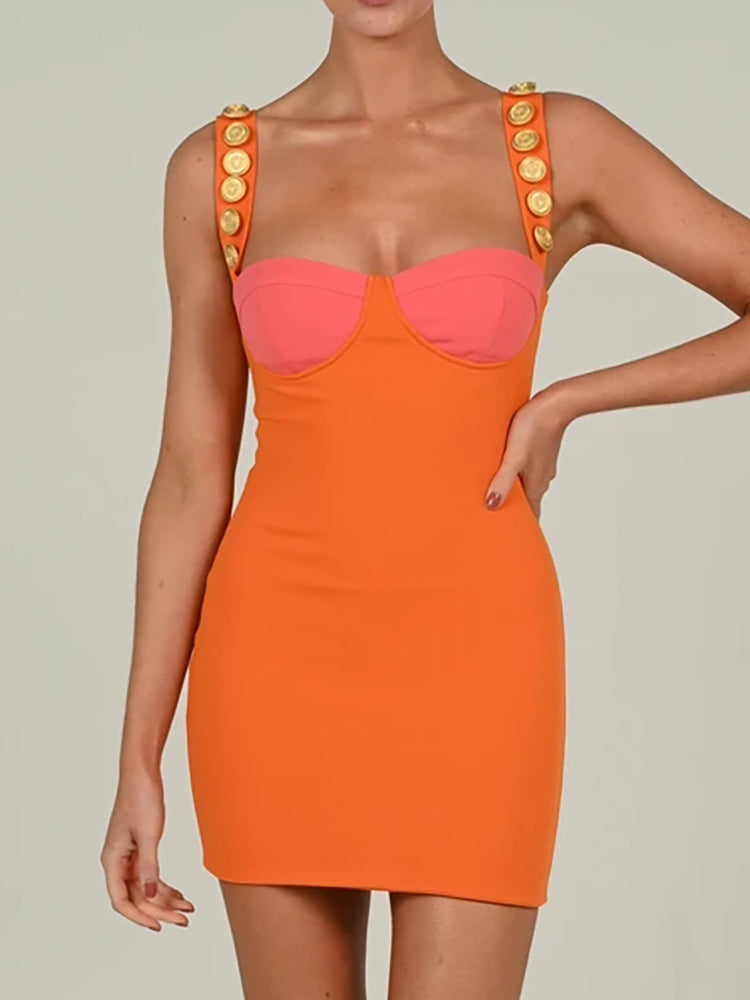 Sharma Dress (Orange)