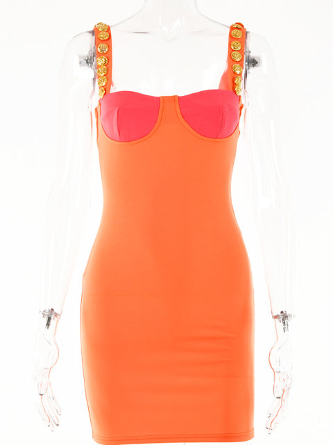 Sharma Dress (Orange)