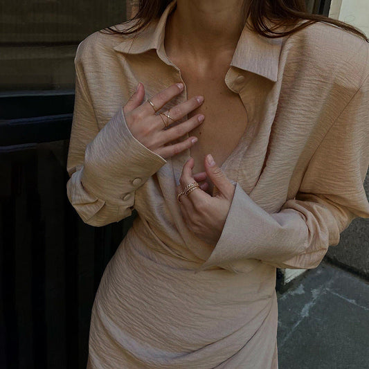 Andrea Slay Dress (Brown)